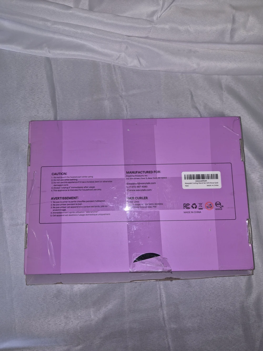 WAVYTALK Multi Curl 5-in-1 Curling Wand Set - Purple
